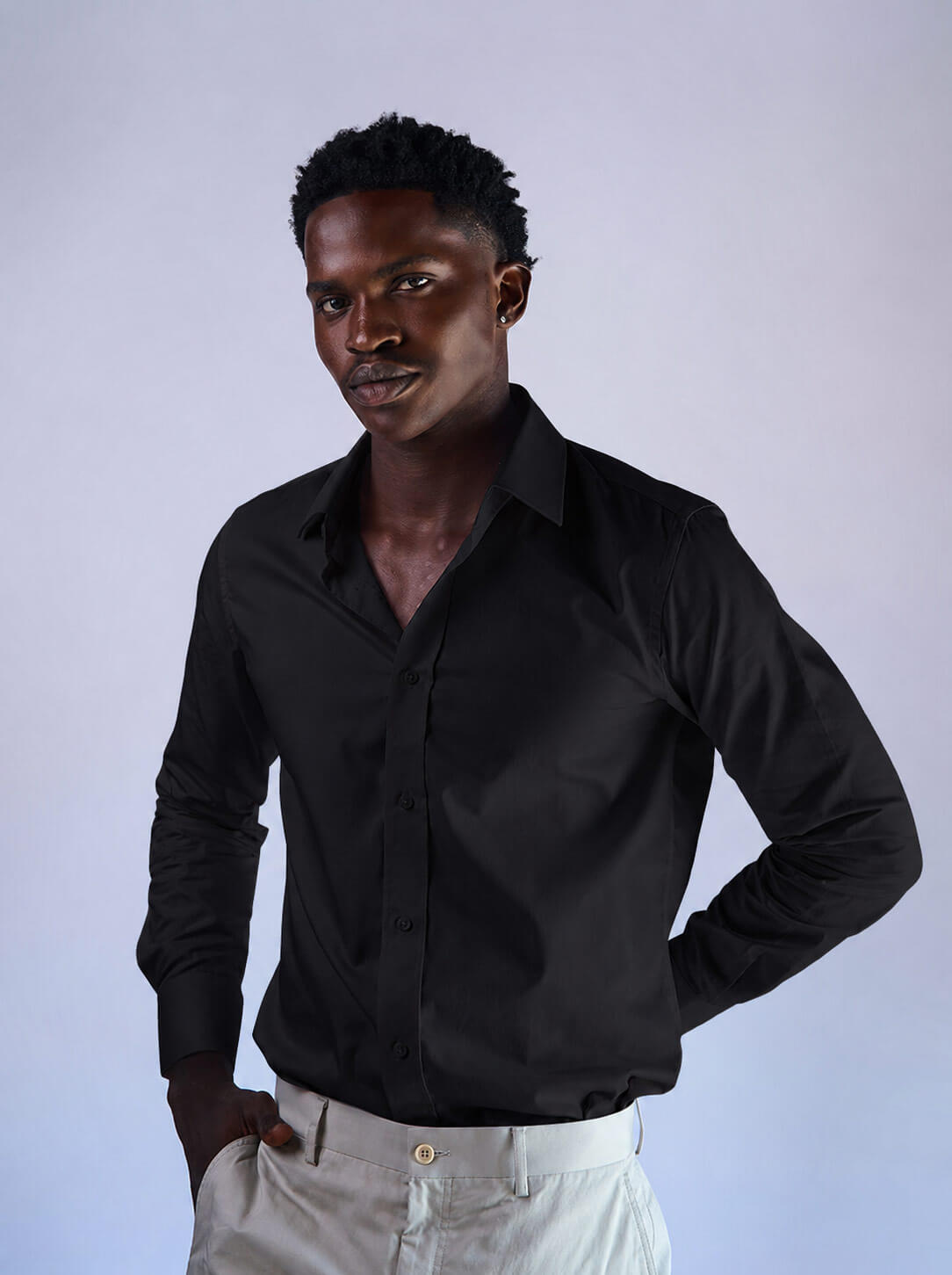 Business Black Formal Shirt